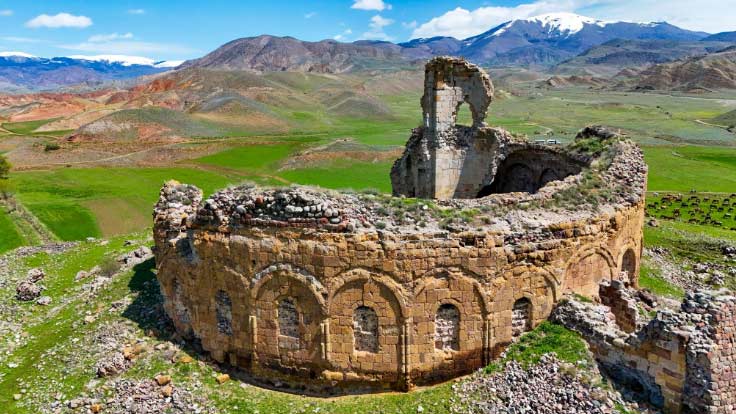 грузијски храм Бана, остатци грађевине