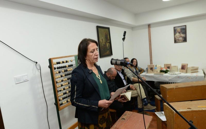 Весна Ћурчић, излагање на представљању другог броја годишњака "Богдај", фотограф: Саша Савовић