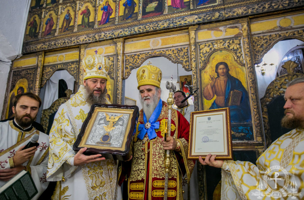 митрополит Антоније Паканич у посети код митрополита Амфилохија 2017. године