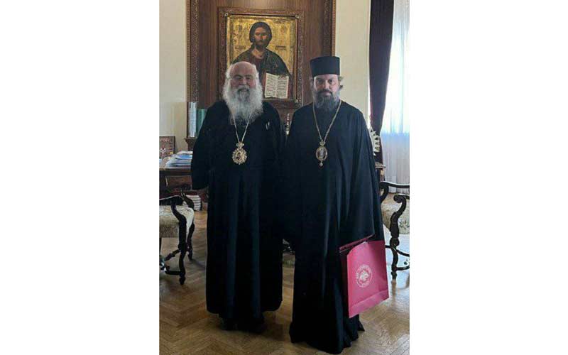 Лвовски митрополит Филарет посещение на архиепископ Георги Кипърски, 09. маја 2023.