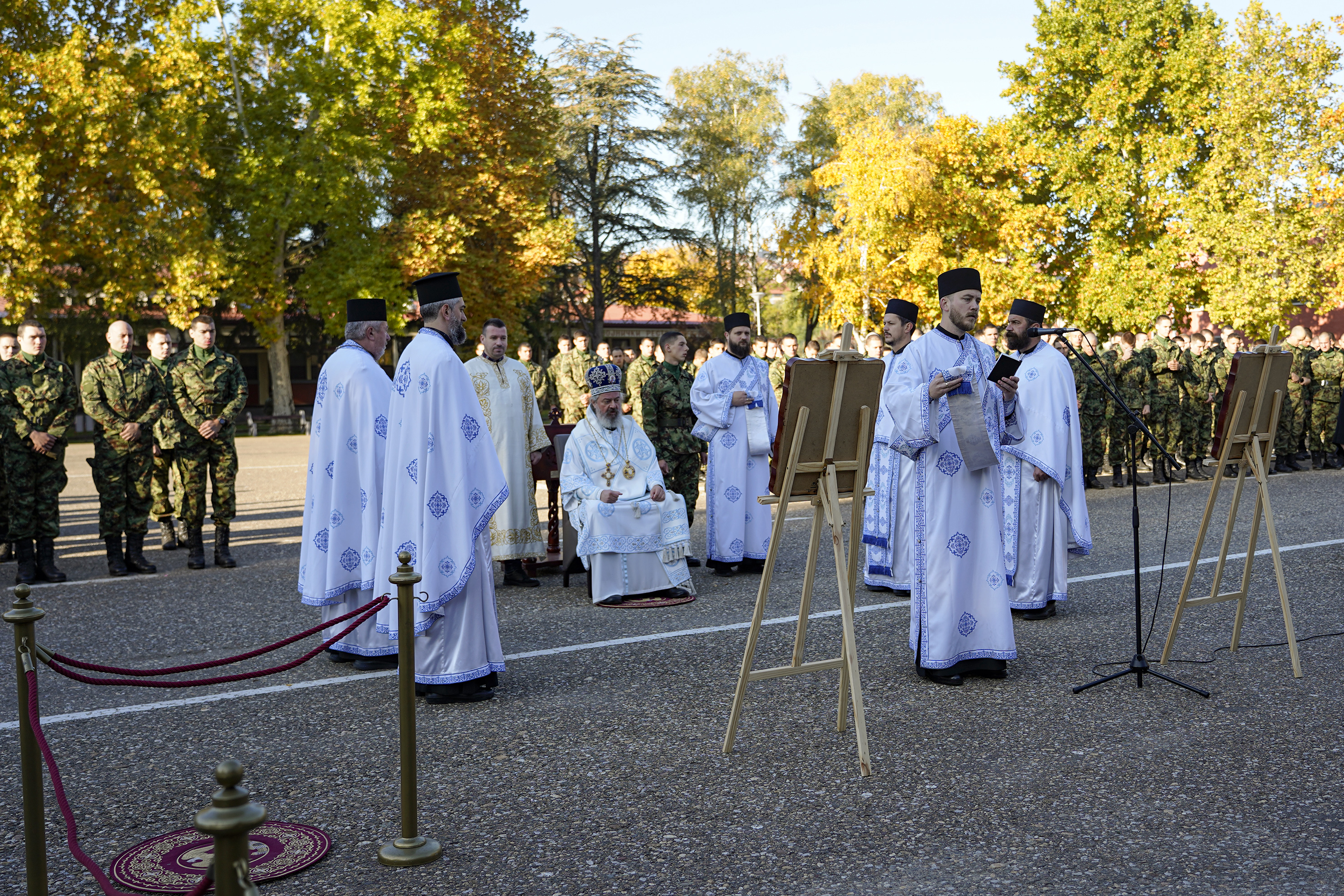 литургија у ваљевској касарни