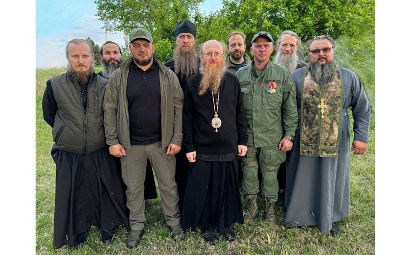 епископ можајски Јосиф на линији фронта