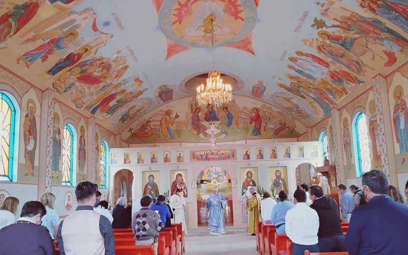 литургија у манастиру светог Антонија у Хилотепеку, Мексико