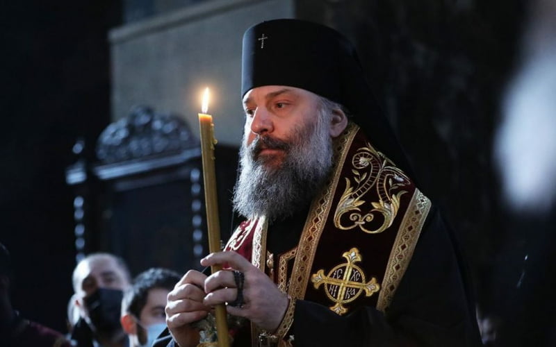 митрополит Шио служи парастос патријарху Илији