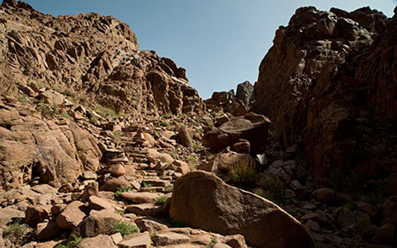 степенице ка врху Синајске горе