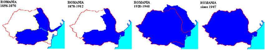 Карте територијалног ширења Румуније
