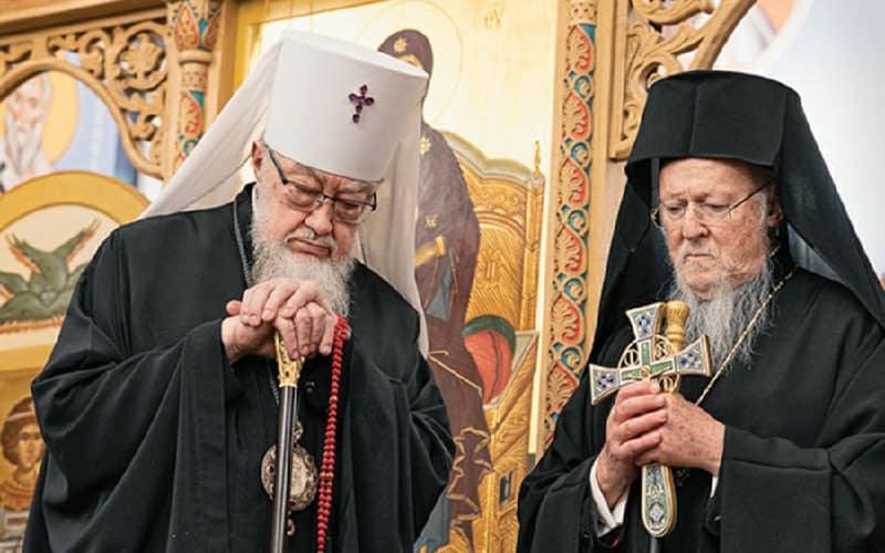 митрополит пољски Сава и патријарх Вартоломеј